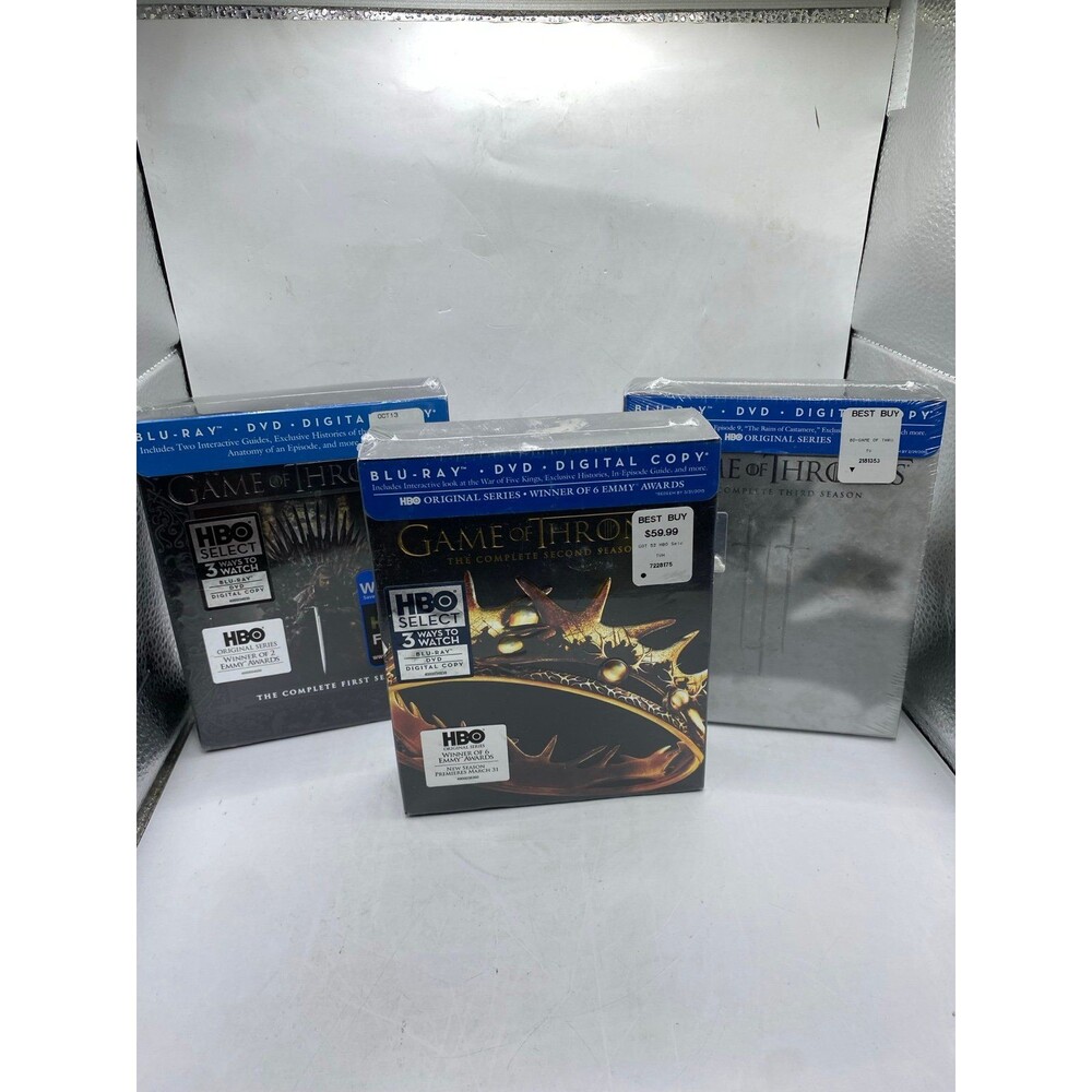 GAME OF THRONES Complete 1-3 Season (Blu-Ray, DVD + Digital, 2013) NEW SEALED